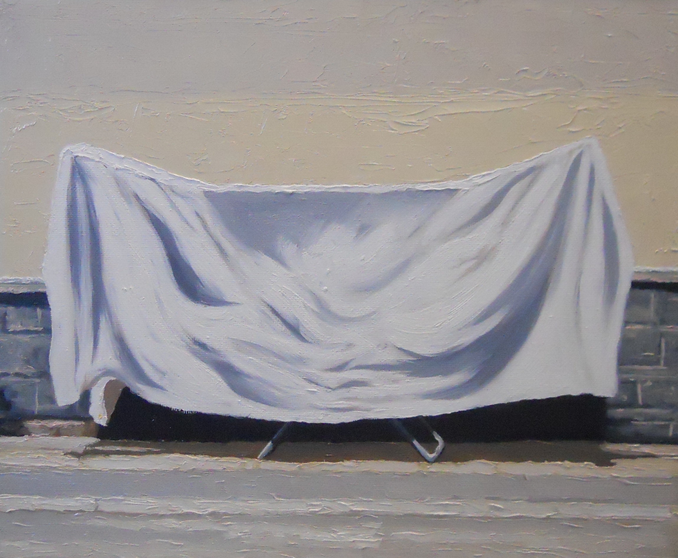 Andrea Di Marco, Steso, 2011, olio su tela, 50 x 60 cm